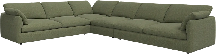 Угловой диван Milano - Skagen 3165 Зеленая ткань  -  Под заказ