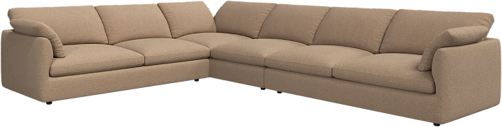 Угловой диван Milano - Rimini ткань светло-коричневого цвета 3085 -  Под заказ