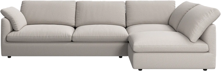 Угловой диван Milano - Arezzo ткань бежевого цвета 3331 -  Под заказ