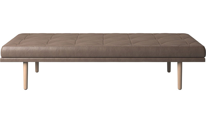 Кушетка Fusion - York 5122 Кожа светло-коричневого цвета  -  Под заказ