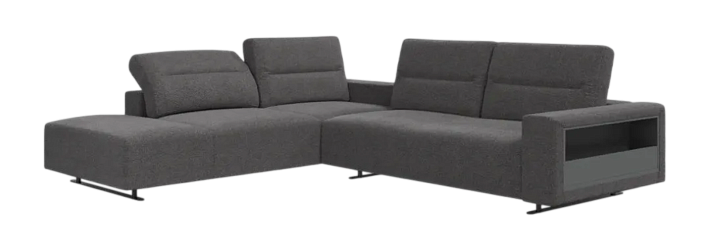 Угловой диван Hampton с регулируемой спинкой и системой хранения с правой стороны