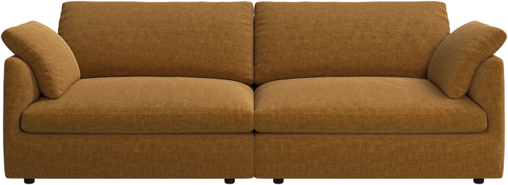 3-х местный диван Milano из двух модулей - Napoli 2252 Ткань золотисто-бежевого цвета  -  Под заказ