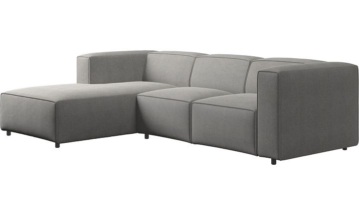 Диван Carmo с модулем для отдыха - Tomelilla fabric 3142 Grey  -  Под заказ