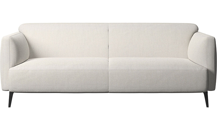 2,5 местный диван Modena с подлокотниками - Lazio 3090 Ткань белого цвета  -  Под заказ