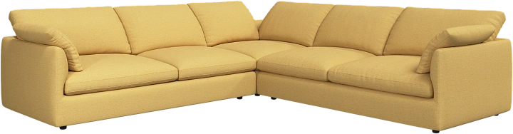 Угловой диван Milano - Capri ткань горчичного цвета 3234 -  Под заказ