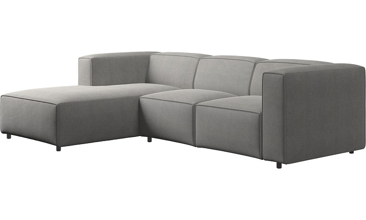 Диван Carmo с модулем для отдыха - Tomelilla fabric 3142 Grey  -  Под заказ