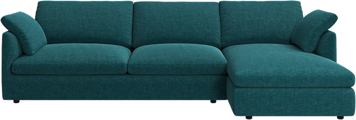 Угловой диван Milano - Napoli 2253 Ткань зелено-голубого цвета  -  Под заказ