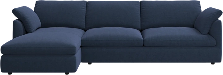 Угловой диван Milano - Frisco 2065 Ткань тёмно-синего цвета  -  Под заказ