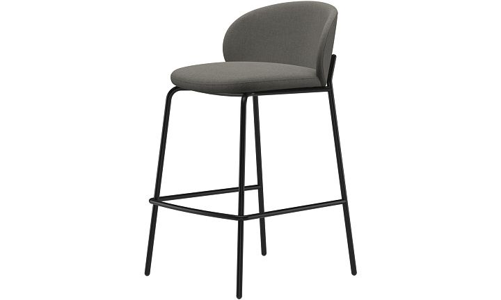 Барный стул Princeton - Frisco 2067 Ткань цвета серого камня  -  Под заказ