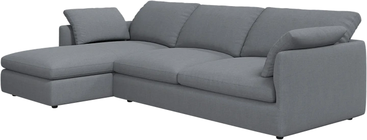 Угловой диван Milano - Frisco 2067 Ткань цвета серого камня  -  Под заказ