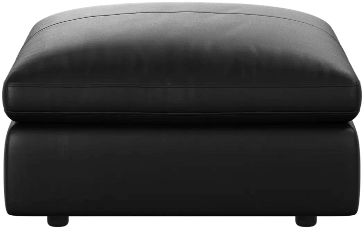 Пуф Milano - Nordic Grain 5130 Кожа черного цвета -  Под заказ