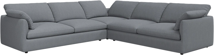 Угловой диван Milano - Frisco 2067 Ткань цвета серого камня  -  Под заказ
