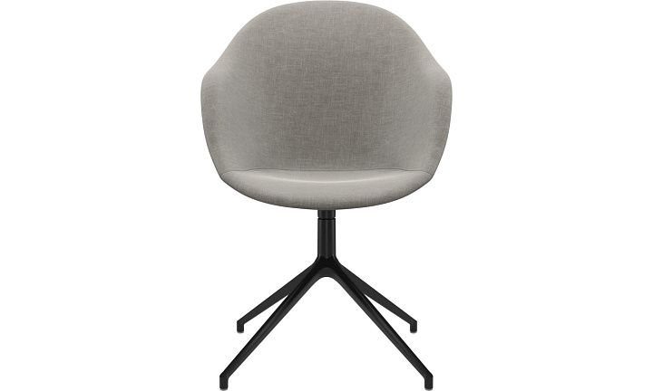 Cтул Adelaide с функцией вращения - Napoli 2250 Ткань серебристо-серая  -  Под заказ