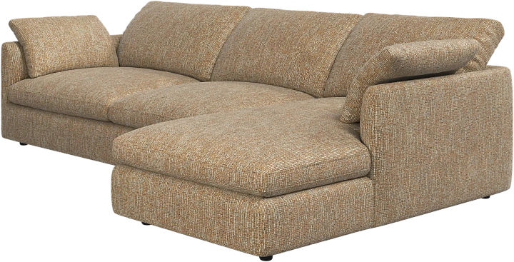 Угловой диван Milano - Tuscany горчичного цвета 3205 -  Под заказ