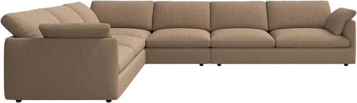 Угловой диван Milano - Rimini ткань светло-коричневого цвета 3085 -  Под заказ