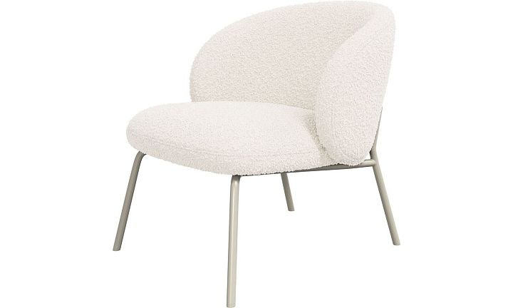 Кресло Princeton - Auckland Boucle 3180 Белая Ткань  -  Под заказ