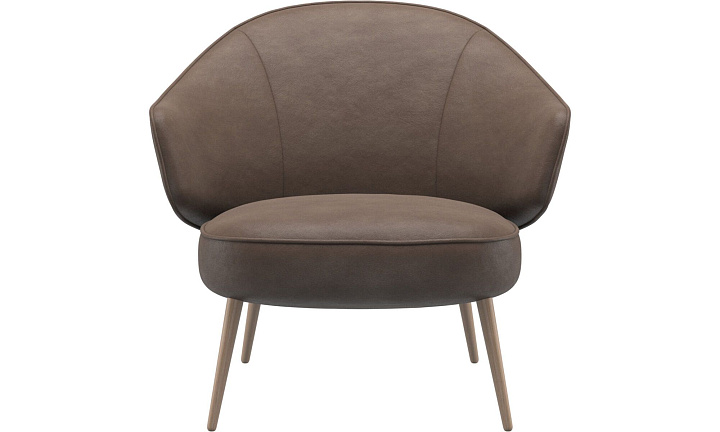 Кресло Charlotte - York 5122 Кожа светло-коричневого цвета  -  Под заказ