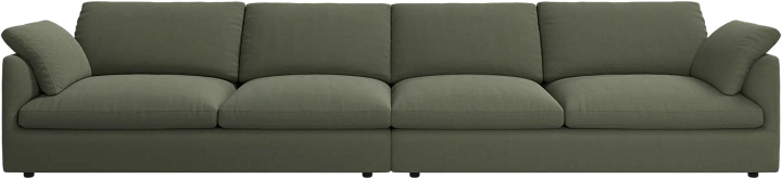 4-х местный диван Milano - Frisco 2277 Ткань лесного зелёного цвета -  Под заказ