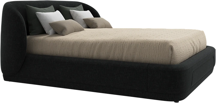 Кровать Bolzano - Napoli 2255 Ткань цвета серого камня -  Под заказ