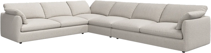 Угловой диван Milano - Rimini ткань бежевого цвета 3087 -  Под заказ