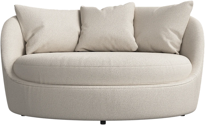 Кресло Ø - Lazio 3090 Ткань белого цвета  -  Под заказ