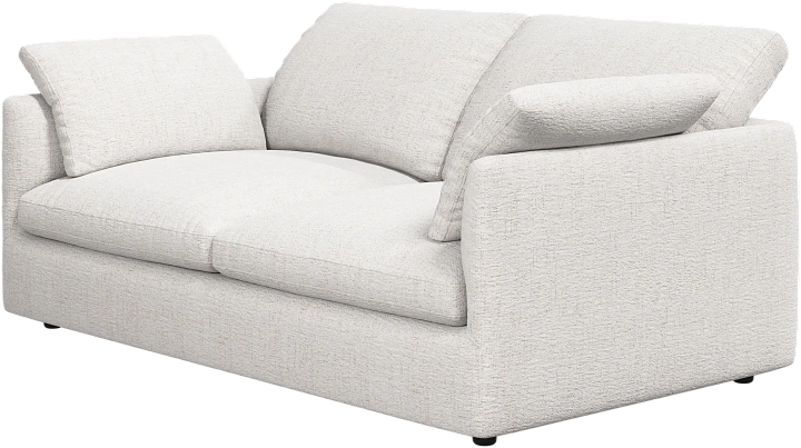 2-х местный диван Milano - Lucca ткань белого цвета 3321 -  Под заказ