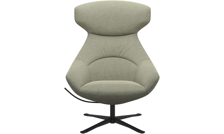 Кресло Porto с функцией вращения - Lazio 3092 Светло-зеленая ткань  -  Под заказ